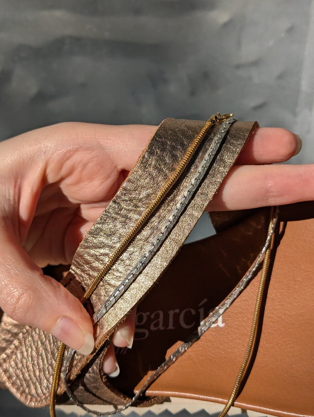Pedro Garcia Jedda Metallic Asymmetrical Sandal Size 36 - Picture 12 of 13